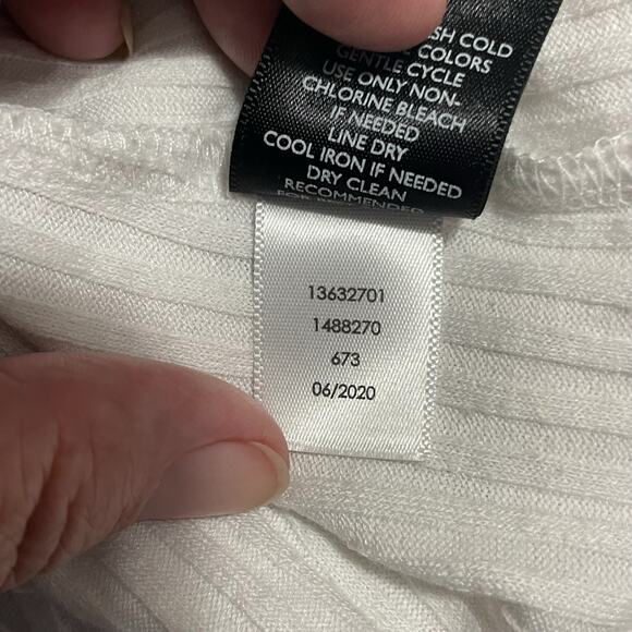 Torrid Womens Blouse Size 0 Large White Ribbed Wrap Surplice Short Sleeve Top - Picture 5 of 8